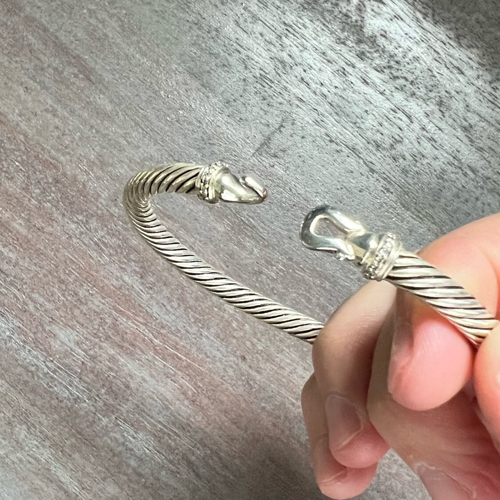 David Yurman Buckle Bracelet With Diamonds View 6